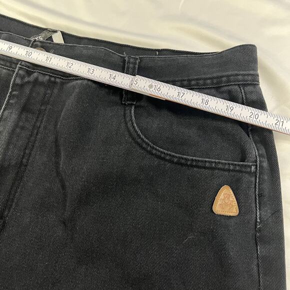 kdmk’s Vintage Black Jeans Straight Leg Men’s Size 32 Y2K Denim Logo Patch - Picture 7 of 10